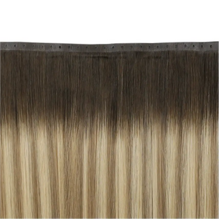 Fullshine Hair warm brown to blonde balayage virgin hair butterfly weft natural and soft