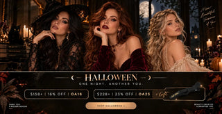 Full Shine Halloween alter ego hair campaign featuring human hair extensions, hair toppers, and a special Halloween gift with qualifying purchases.