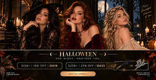 Full Shine Halloween alter ego hair campaign featuring human hair extensions, hair toppers, and a special Halloween gift with qualifying purchases.