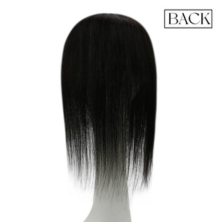  Full Shine off black hair topper for women blends with natural hair for a fuller and more confident look.