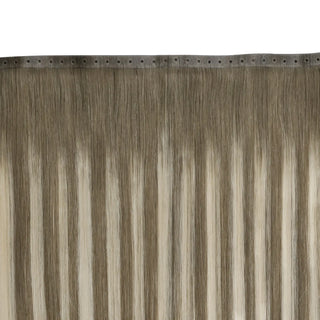 Fullshine Hair ash brown with blonde highlights virgin hair butterfly weft natural and elegant