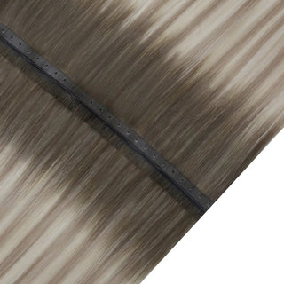 Fullshine Hair ash brown blonde balayage virgin hair PU hole weft premium quality and natural finish