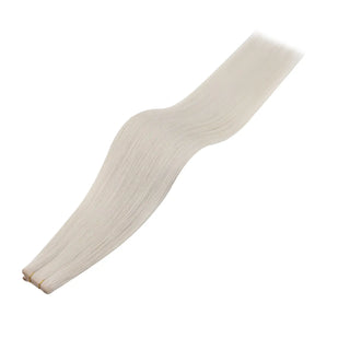 Fullshine Hair white blonde virgin hair PU hole weft premium quality and natural finish