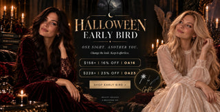 Full Shine Halloween gift with purchase promotion featuring human hair extensions and toppers with a festive seasonal surprise.