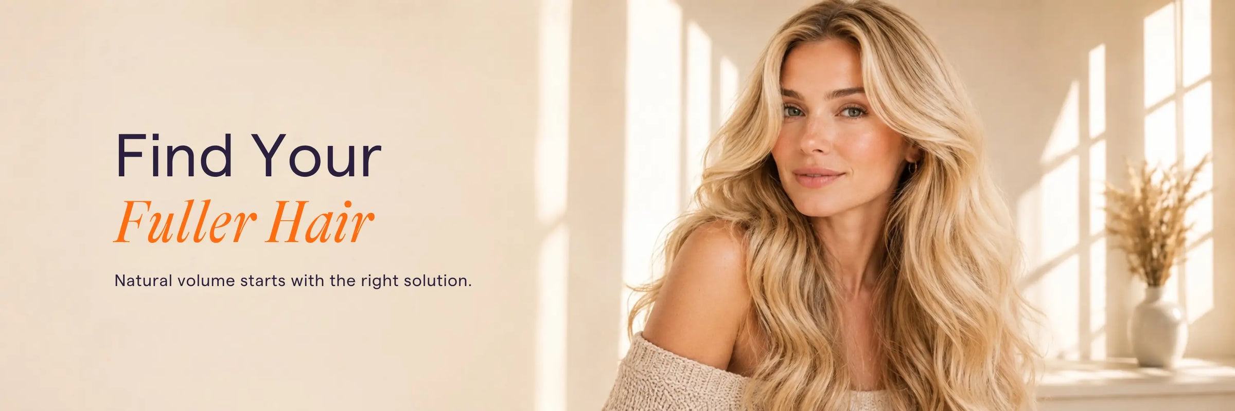 Full Shine hair extensions and toppers create fuller hair with natural volume, thickness, and a beautiful blended look.
