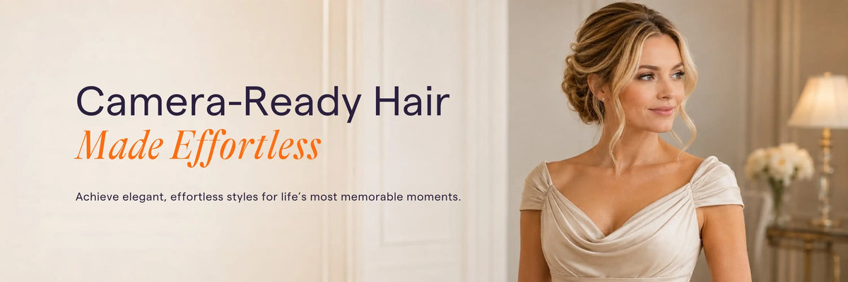 Full Shine human hair extensions help create beautiful special occasion hairstyles with elegant volume and natural movement.