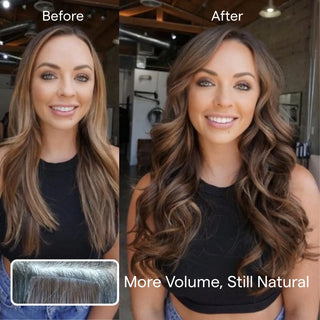 Full Shine injection tape in medium brown virgin hair extensions designed for professional salon installation and natural results.