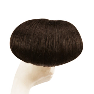 Full Shine injection tape medium brown hair extensions featuring an invisible tape design for a flat and comfortable fit.