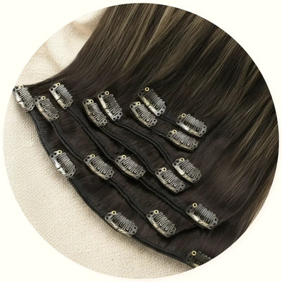 Full Shine invisible clip in hair extensions