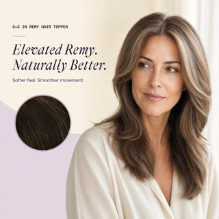 Full Shine mono base hair topper natural hairpiece designed for seamless integration.