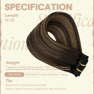 FullShine Remy clip in hair extensions made with real human hair for a natural and seamless blend.
