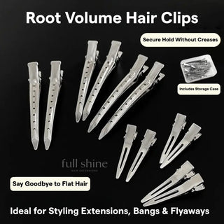 Full Shine no slip hair clips offer a strong hold that stays in place during makeup and styling.
