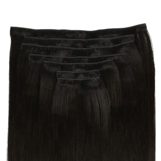 FullShine clip in extensions offer an invisible fusion with your natural hair, providing seamless volume without any visible clips.