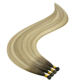 Full Shine Virgin Genius Weft Hair Extensions Ombre Blonde #2/18/22-Virgin Genius Hair Weft-Full Shine