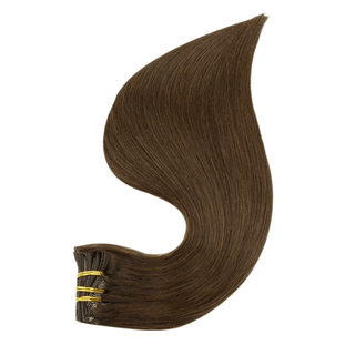 double weft clip hair extensions 100% human hair clip on