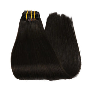 [Pre order] Genius PU Clip in Hair Extensions 7 Pieces Brown Highlights #2/2/6