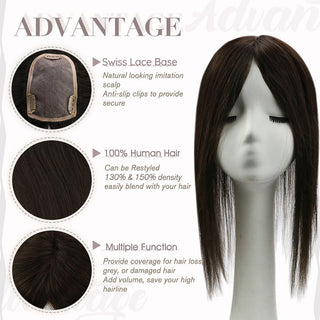 highdensityhairtopperforhairloss crown topper hair extensions