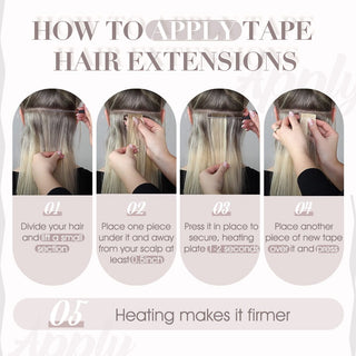 skin weft tape in braziian hair extensions