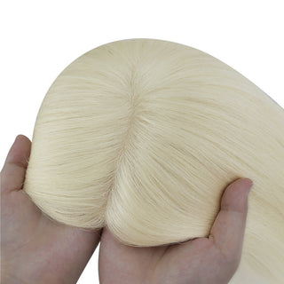 humanhairtopperforwomenblonde  crown topper hair extensions