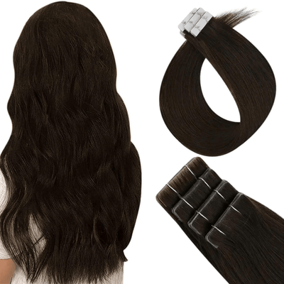 Full Shine High Quality Virgin Hair Injection Tape in Extensions Balayage Highlights (#4/4/27)-Seamless Injection Tape in extension-Full Shine