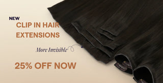 Invisible clip-in hair extensions for a natural look and easy installation.