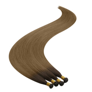 [New Color] Full Shine Best Virgin Hair Genius Weft Hair Extensions Balayage (#R3T8)