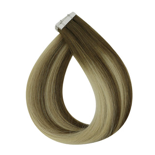 real human hair virgin tape hair extensions for women