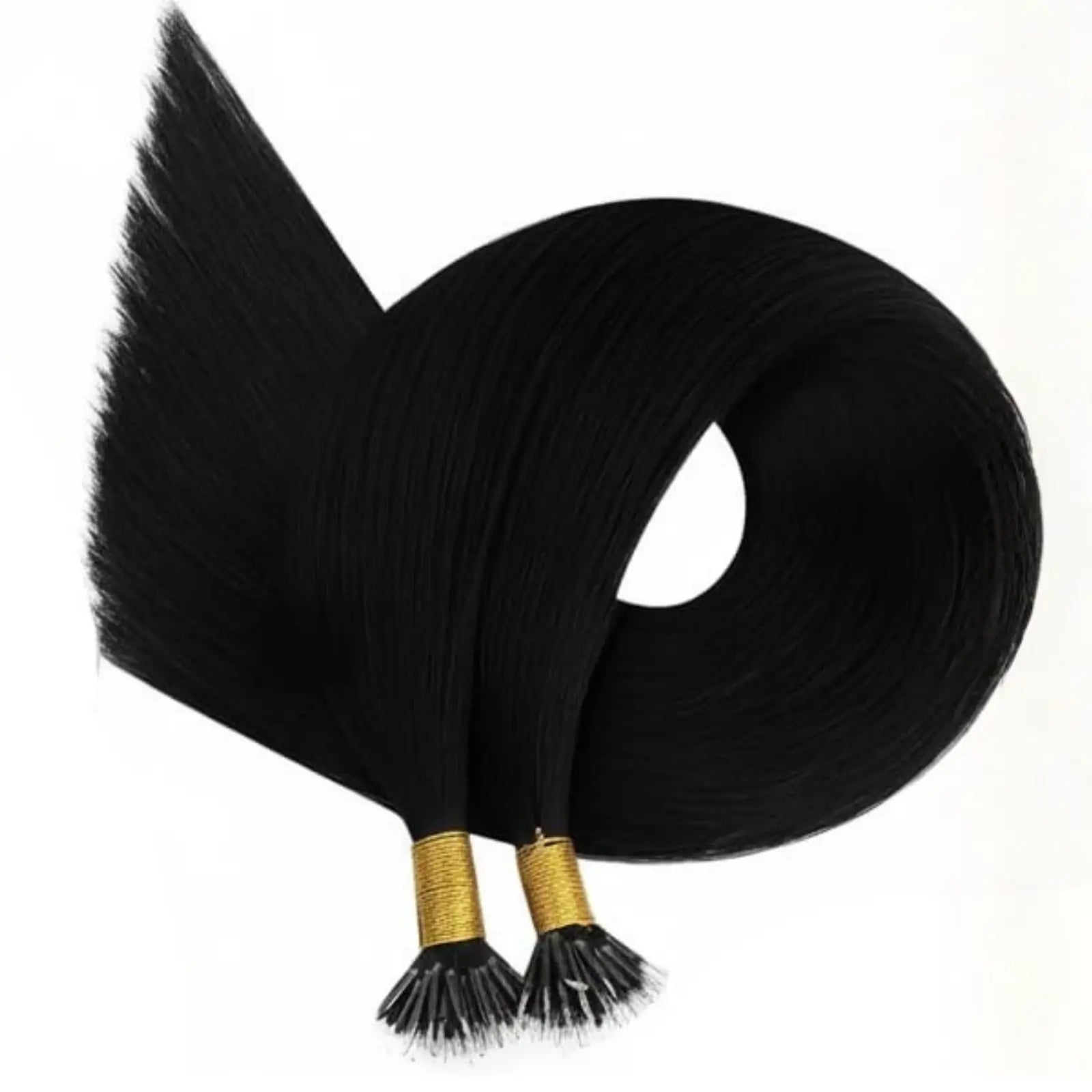 Nano Bead Hair Extensions #1 Jet Black | Nano Ring Hair Extensions