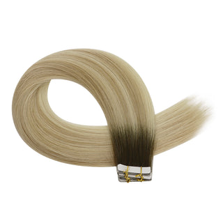 women seamless tape in hair extensions