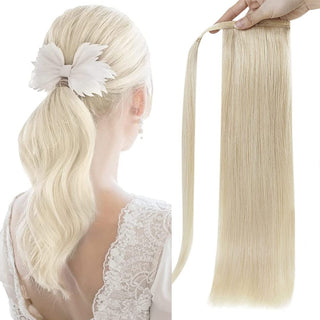 blonde ponytail extension