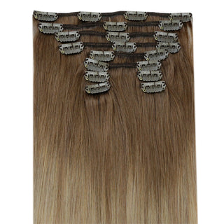 remy human hair extensions clip in