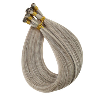100% human hair hand tied extensions virgin hair sewing in weft hair extensions machine weft hair extensions