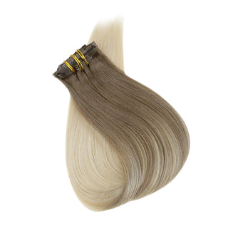 invisible clip in hair extensions human hair