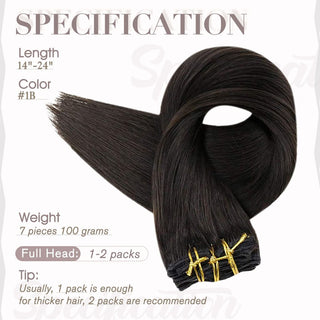 100 grams clip hair extensions