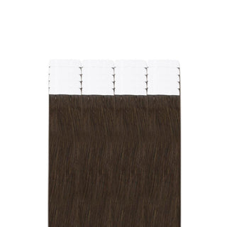 invisible tape in hair extensions brown