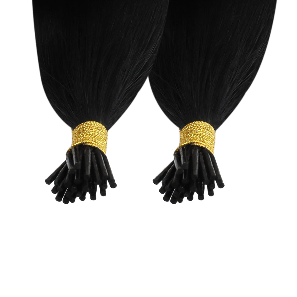 Full Shine Micro Ring Fusion I Tip Hair Extensions Strand By Strand Premium Human Hair
