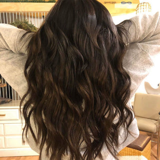 Full Shine Tape in Hair Extensions 100% remy Human Hair Darkest Brown (#2)-Tape in extension-Full Shine