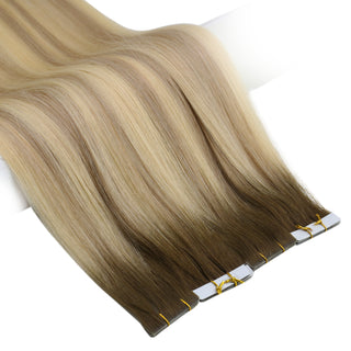 [SALE] Full Shine Seamless Injection Tape in Extensions Virgin Human Hair (#4/10/16)