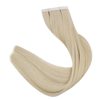 [SALE] Full Shine Flower Injection Tape in Extensions Virgin Human Hair Platinum Blonde(#60)