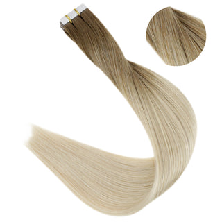 remy hair tape in extensions blonde