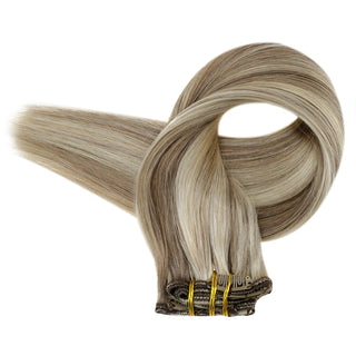 remy hair clip ins