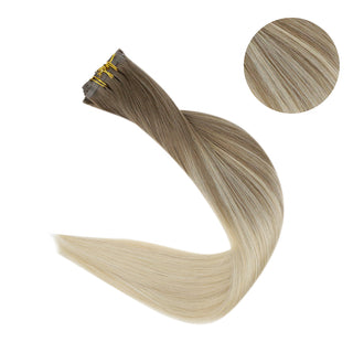 seamless balayage clip in hair extensions