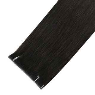 [SALE] Full Shine Flower Injection Tape in Extensions Virgin Human Hair Off Black (#1B)