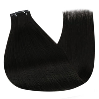 seamless weft hair extensions seamless human hair extensions virgin hair extensions seamless dark brown hair extensions seamless dark brown weft hair extensions