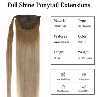 ombre ponytail extension