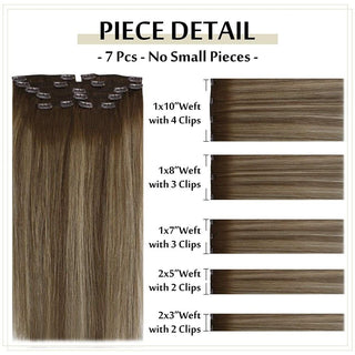double weft clip hair extensions