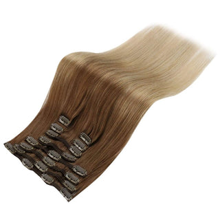 balayage ombre clip hair