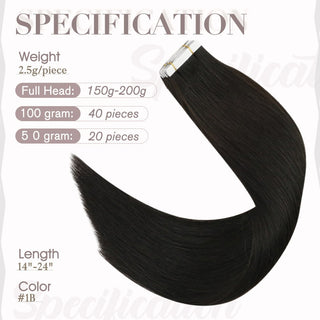 black tape in human hair extensions