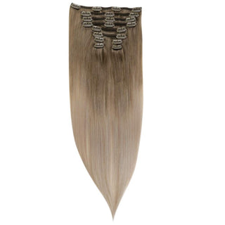 double weft clip hair extensions