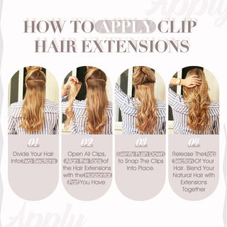 brown clip hair extensions